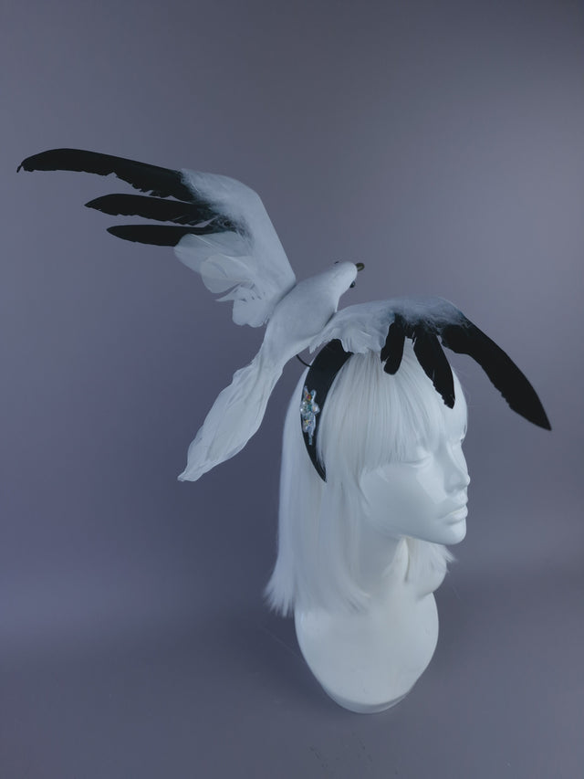 Pearls & Swine: Flying Seagull Poop Headpiece "Oh Crap!"