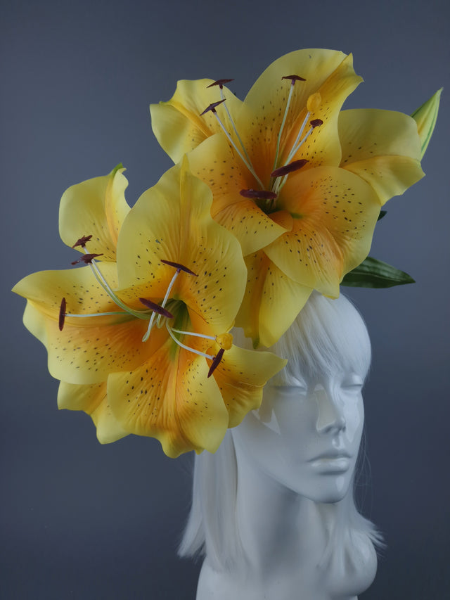 'Marisol" Giant Yellow Lily Headdress