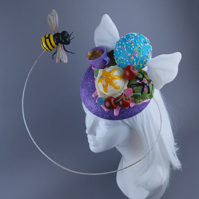 "Tempt" Sweetie & Bee Party Fascinator Hat