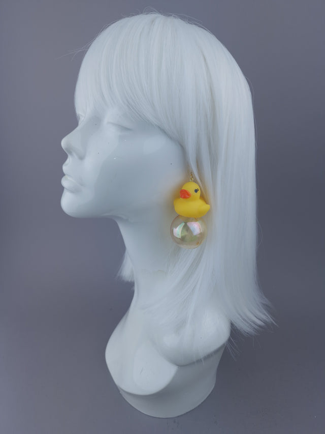 Pearls & Swine: Earrings Duck & Yellow Bubble Jewellery