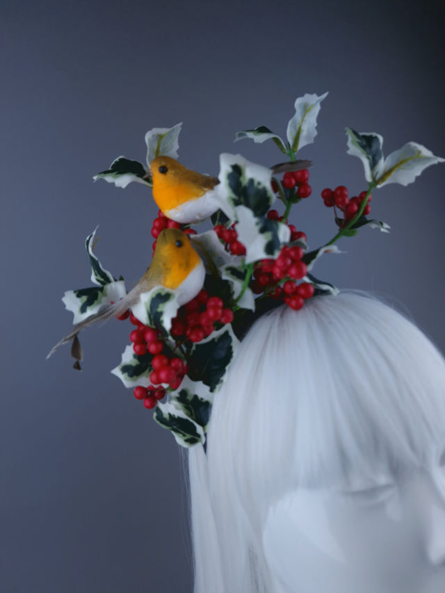 Robins & Holly Xmas Headdress