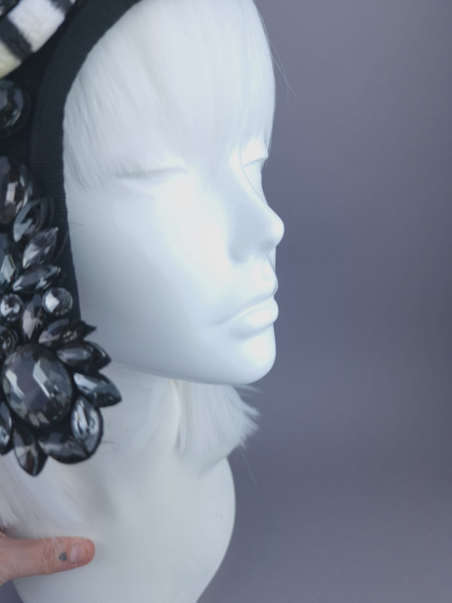 Pearls & Swine: Statement Red Rose Snake Hat