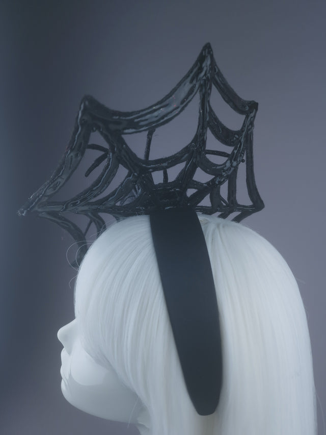 Pearls & Swine: Spider Web Crystal Headdress "Cobweb"