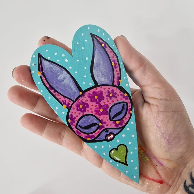 Bink Neptune: Original Bunny Painting "Flower"