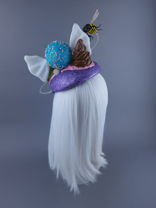 "Tempt" Sweetie & Bee Party Fascinator Hat