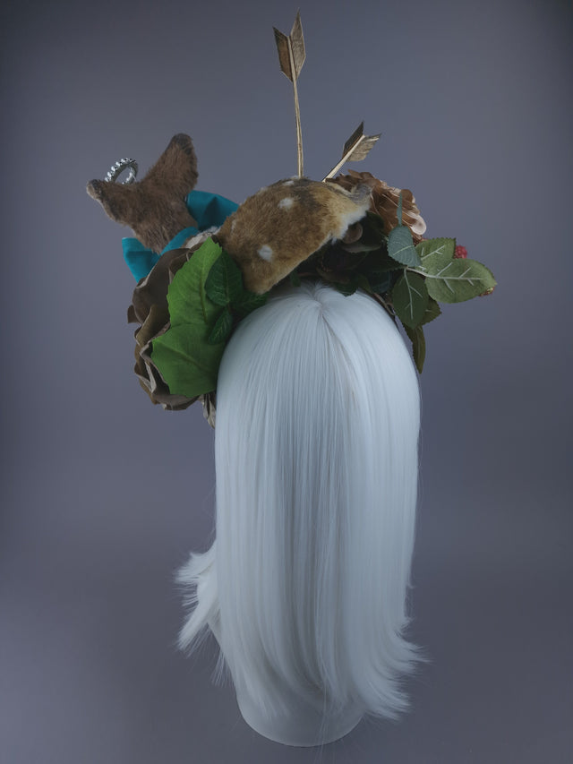 Pearls & Swine: Headpiece Faux Deer Fawn Floral "Dearest"