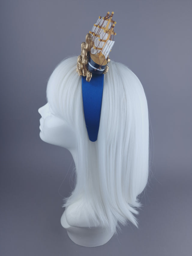 Mini Ship & Octopus Headpiece