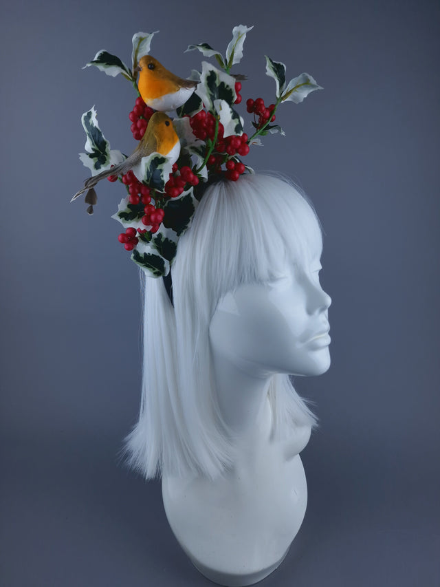 Robins & Holly Xmas Headdress