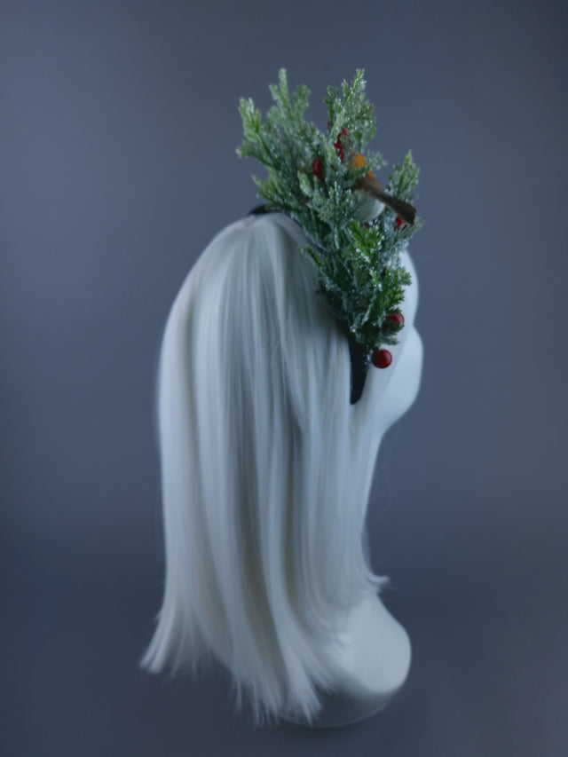 Robin Bird & Berries Xmas Headband