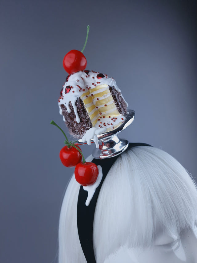 "Slice "Dripping Cake & Cherry Headdress