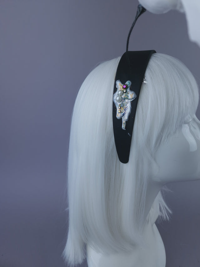 Pearls & Swine: Flying Seagull Poop Headpiece "Oh Crap!"