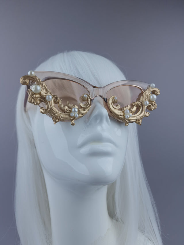 Pearls & Swine: Gold Filigree & Pearl Sunglasses - LIMITED EDITION