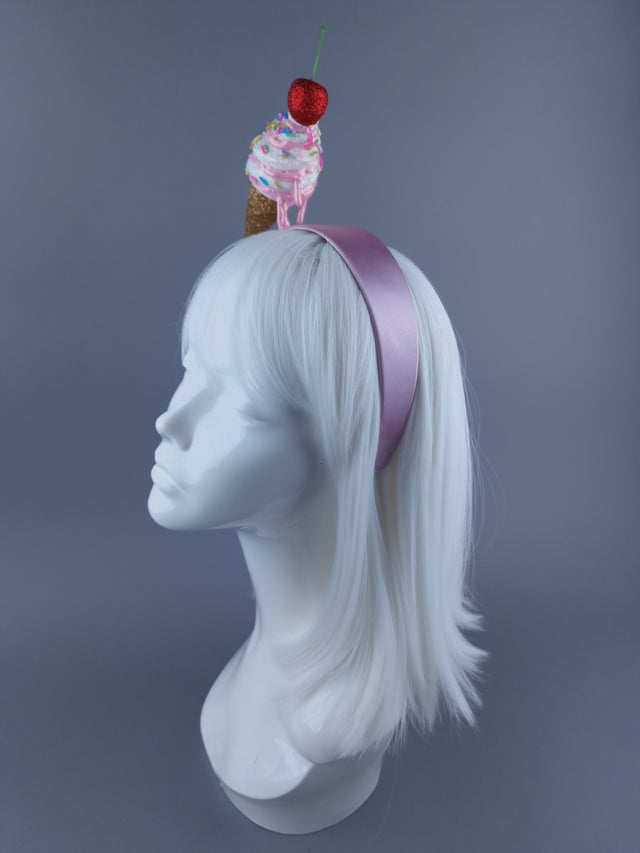 "Messie"Dripping Ice-cream & Cherry Headdress