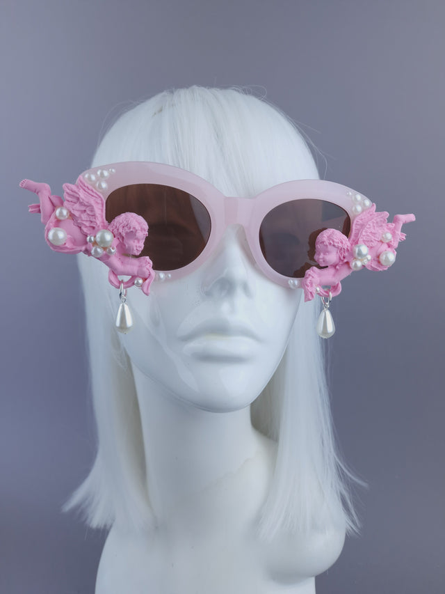 Pearls & Swine: Pink Cherub & Pearl Sunglasses
