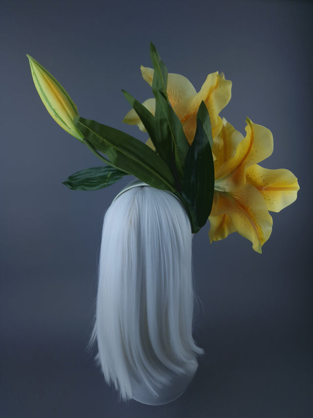 'Marisol" Giant Yellow Lily Headdress