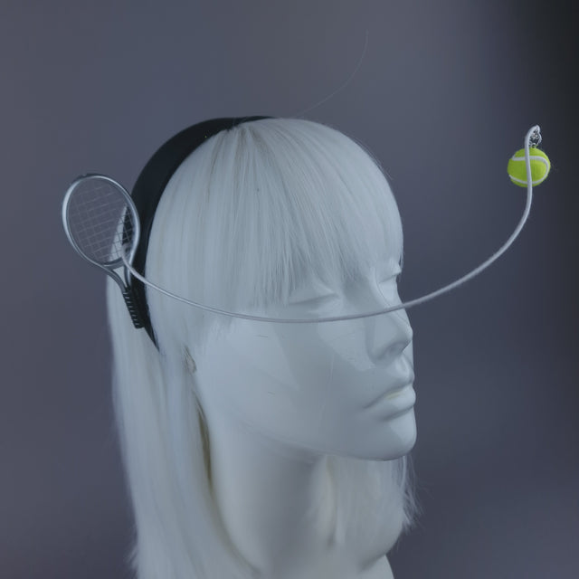 Pearls & Swine: Wimbledon Headpiece Tennis Racket & Ball
