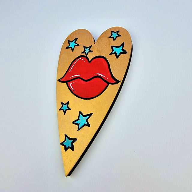 Bink Neptune: Original Lips Painting "Smooch"