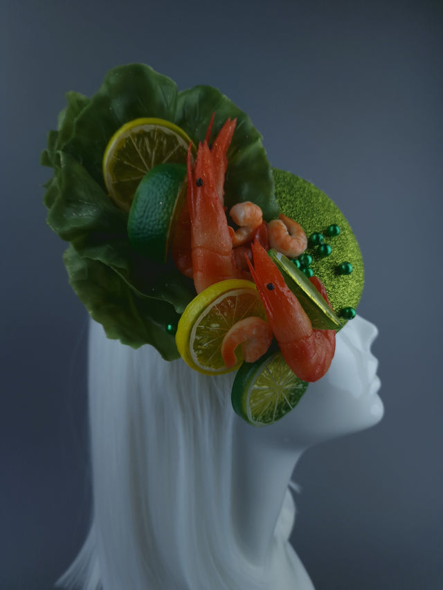 "Crevette Deux" Prawn & Lemon Salad Fascinator Hat