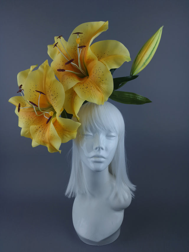 'Marisol" Giant Yellow Lily Headdress