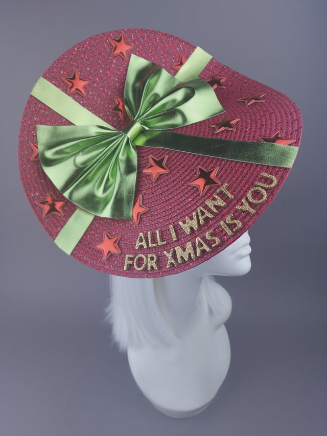 "All I Want For Xmas" Christmas Hat