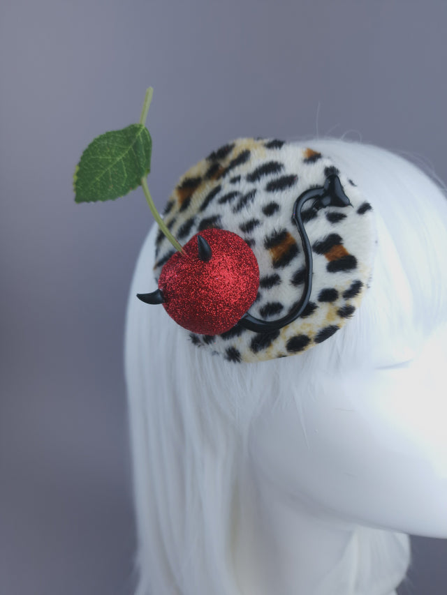 Cherry Devil Mini Fascinator