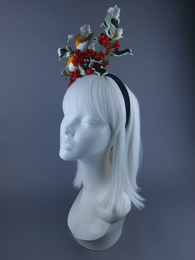 Robins & Holly Xmas Headdress