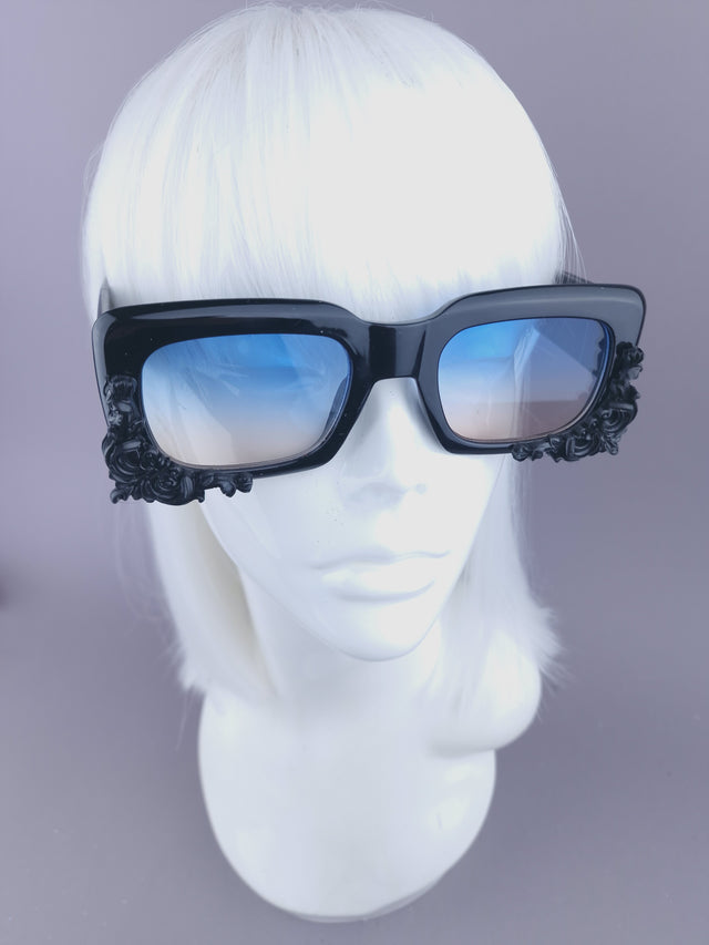 Pearls & Swine: Unisex Square Filigree Sunglasses