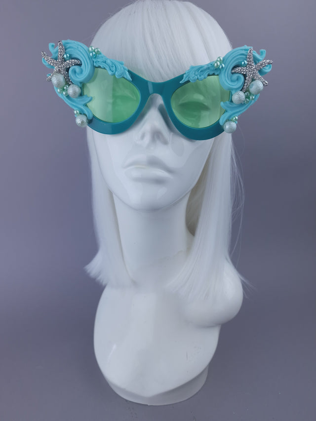 Pearls & Swine: Bespoke Commission Mermaid Headdress with Sunglasses