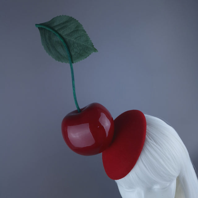 "Tiptop" Giant Cherry Food Fascinator Hat