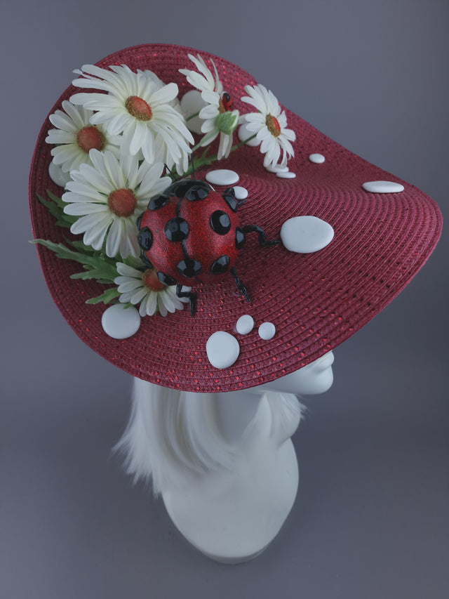 Pearls & Swine: Hat Red Ladybird & Daisy