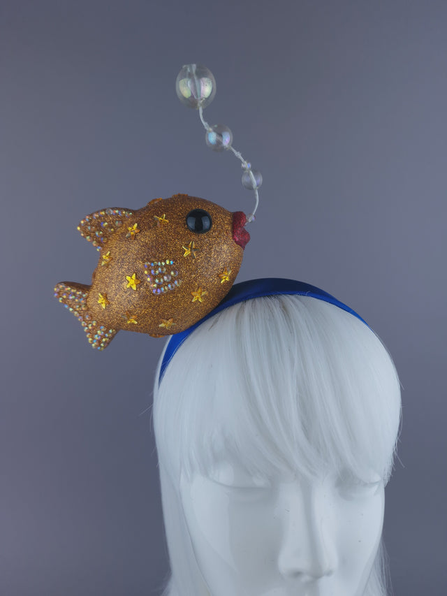 "Goldie" Goldfish & Bubbles Headpiece