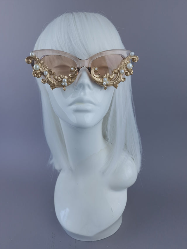 Pearls & Swine: Gold Filigree & Pearl Sunglasses - LIMITED EDITION