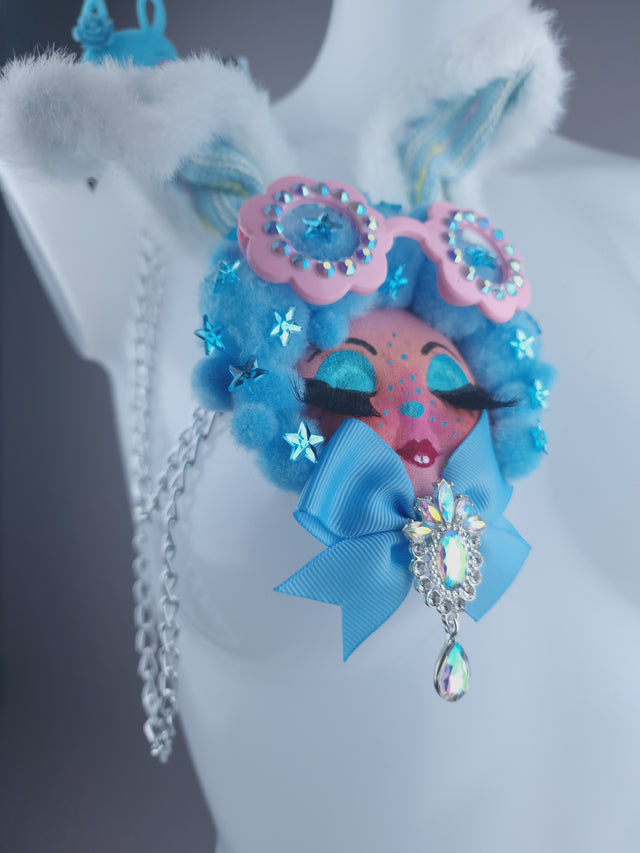 Bunny Dollface Necklace Brooch Jewellery