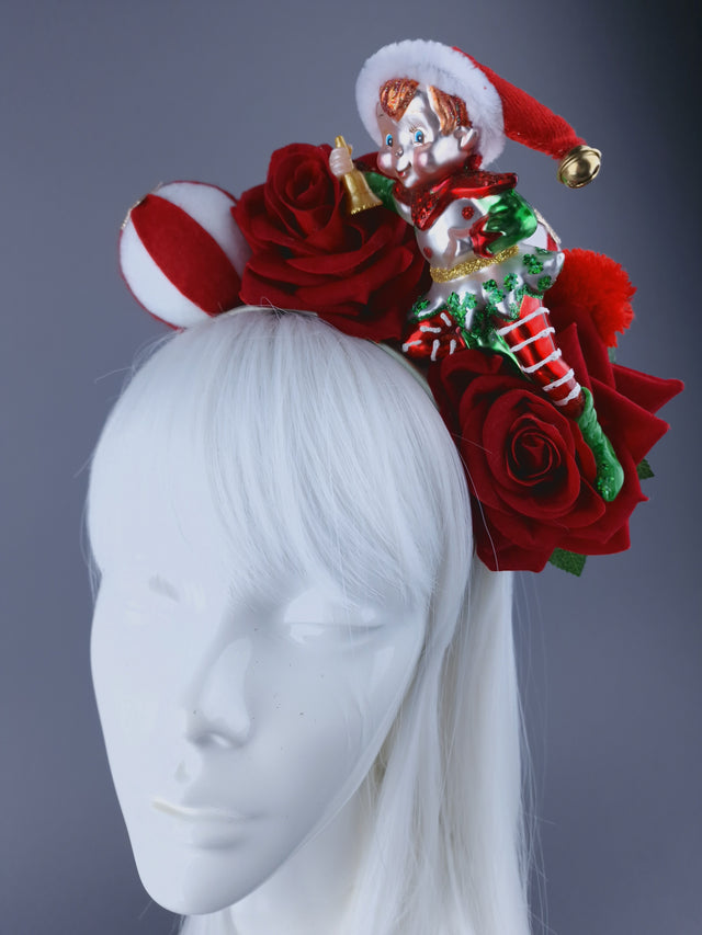 Elf & Roses Xmas Headdress