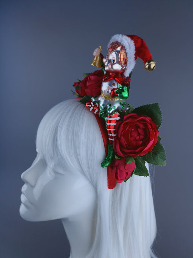 Elf & Roses Xmas Headdress