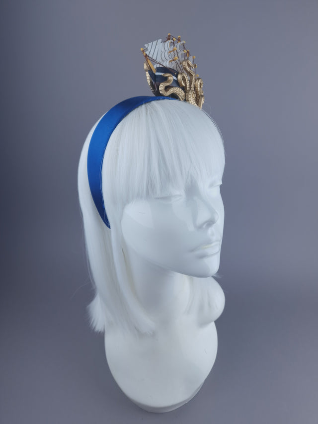 Mini Ship & Octopus Headpiece