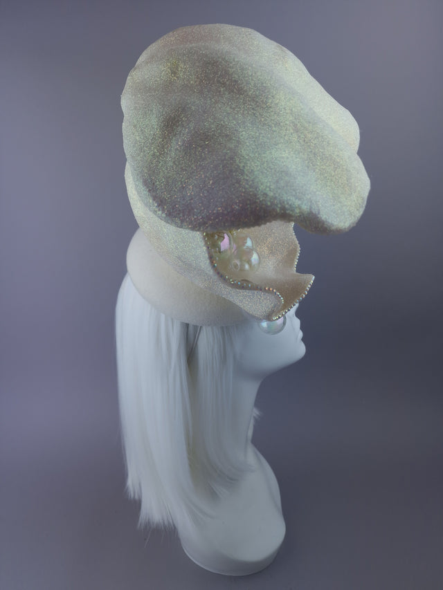 Pearls & Swine: Bespoke Commission Shell Headpiece with Sunglasses