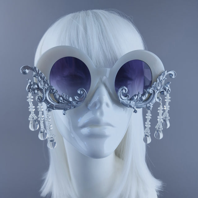 SAMPLE - Silver Filigree Beading Sunglasses