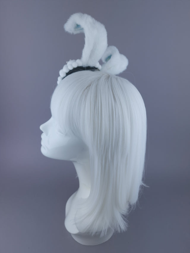 "BeBee" Dollface Bunny Ear Mini Fascinator