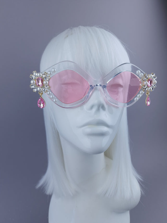 Pearls & Swine: Pink & Jewel Sunglasses - LIMITED EDITION