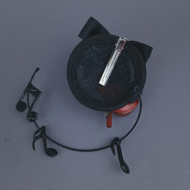 "Amati" Violin & Musical Notes Mini Fascinator