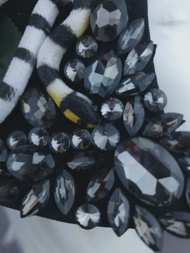 Pearls & Swine: Statement Red Rose Snake Hat