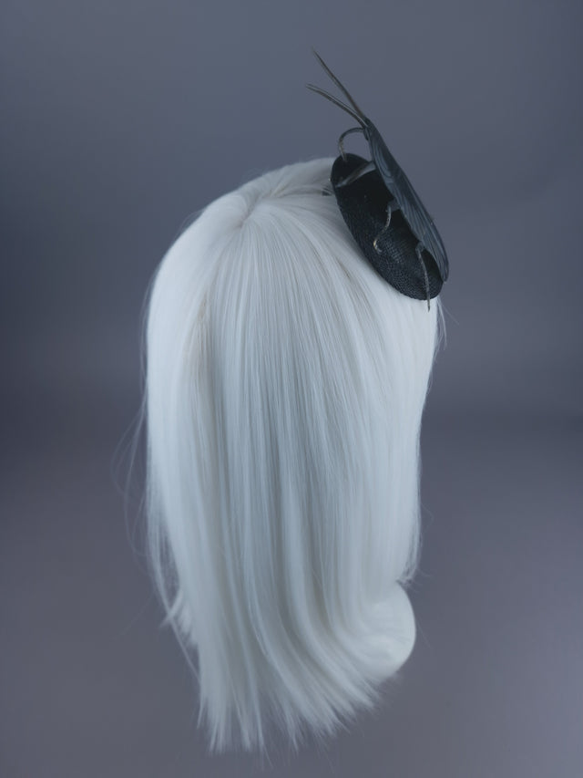 Pearls & Swine: Extra Large Cockroach Mini Fascinator "Trixy-belle"