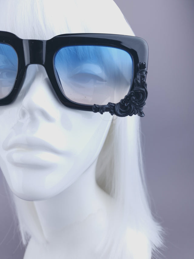 Pearls & Swine: Unisex Square Filigree Sunglasses