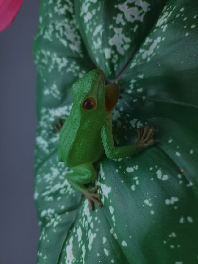 "Pond Life" Frog, Lily & Leaf Fascinator Hat