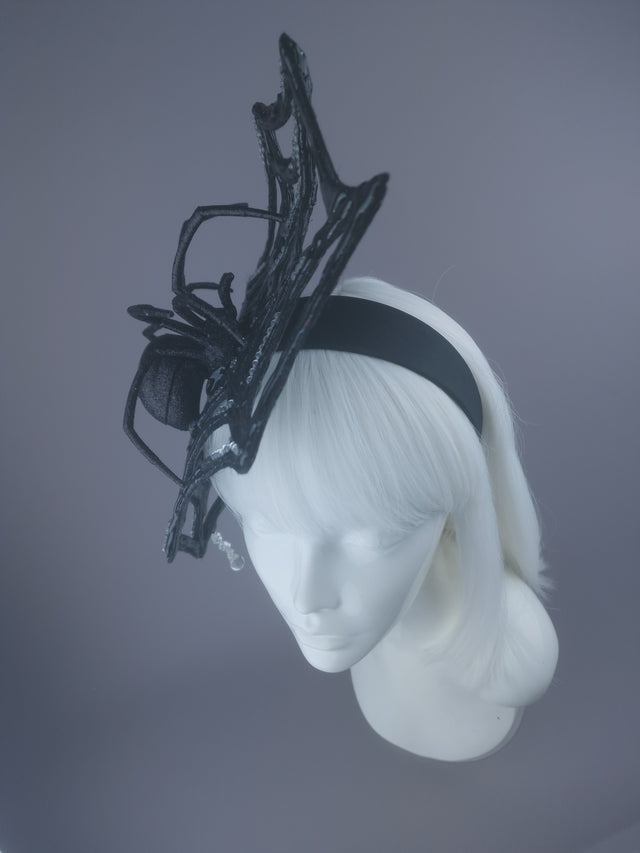 Pearls & Swine: Spider Web Crystal Headdress "Cobweb"