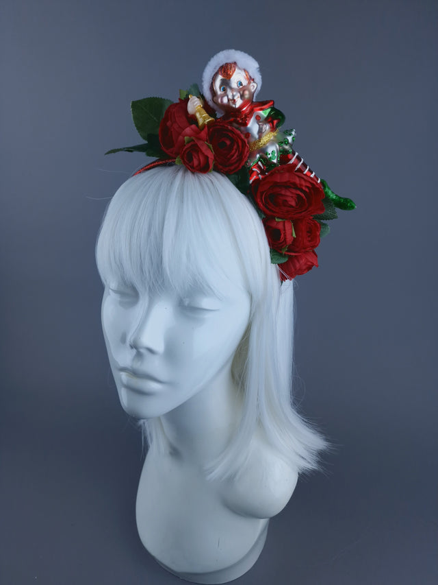 Robin Bird & Berries Xmas Headband