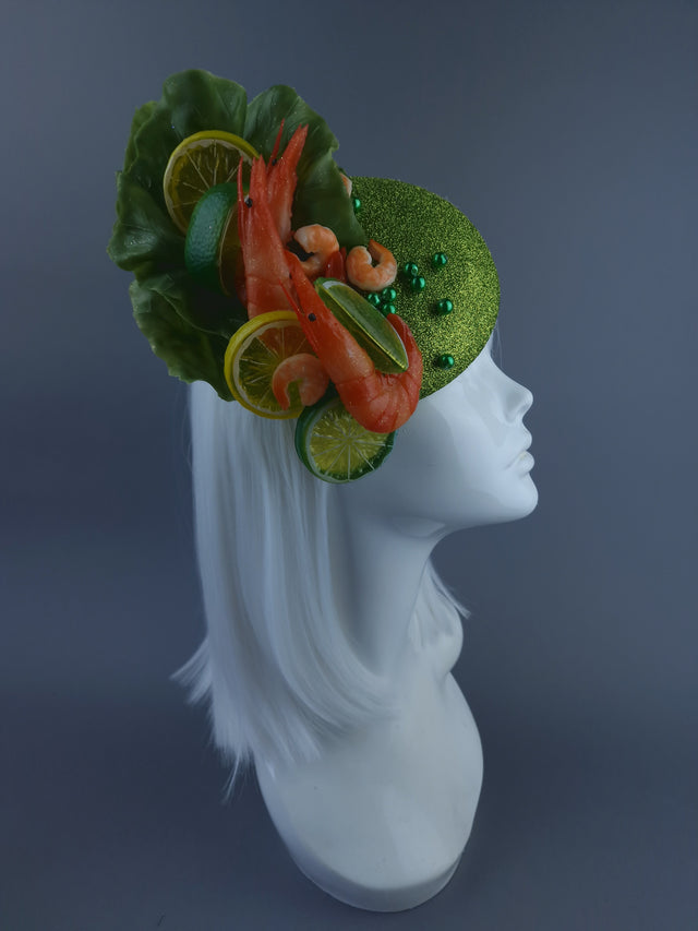 "Crevette Deux" Prawn & Lemon Salad Fascinator Hat