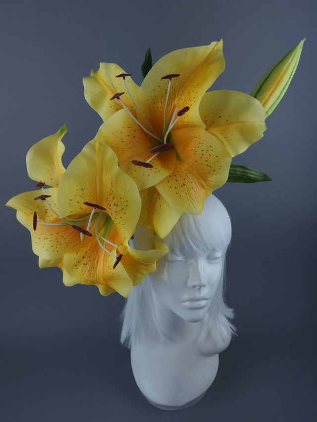 'Marisol" Giant Yellow Lily Headdress