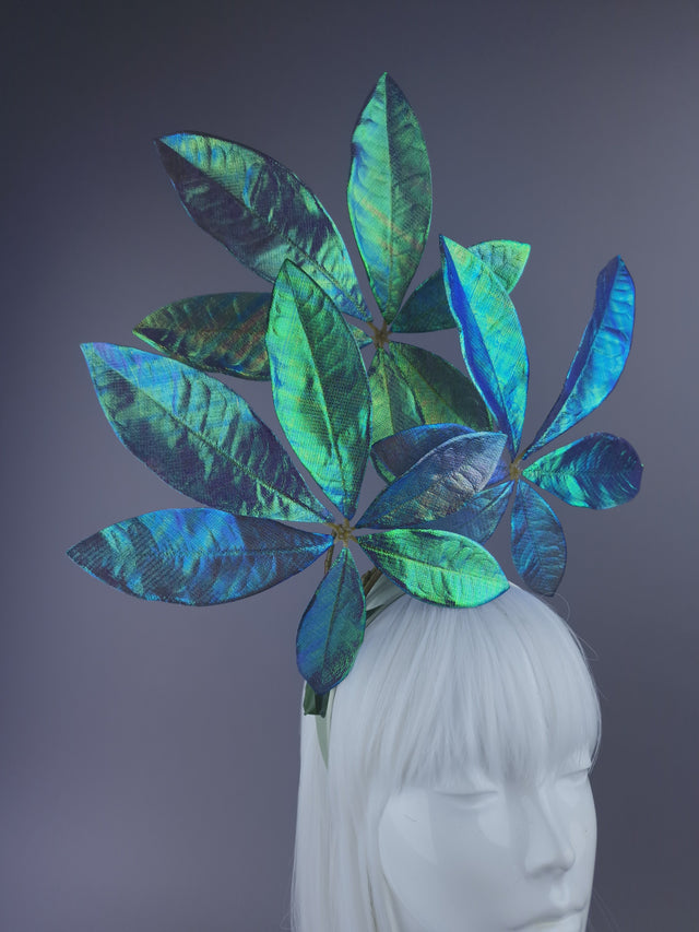 "Anuhea" Iridescent Leaf Headdress
